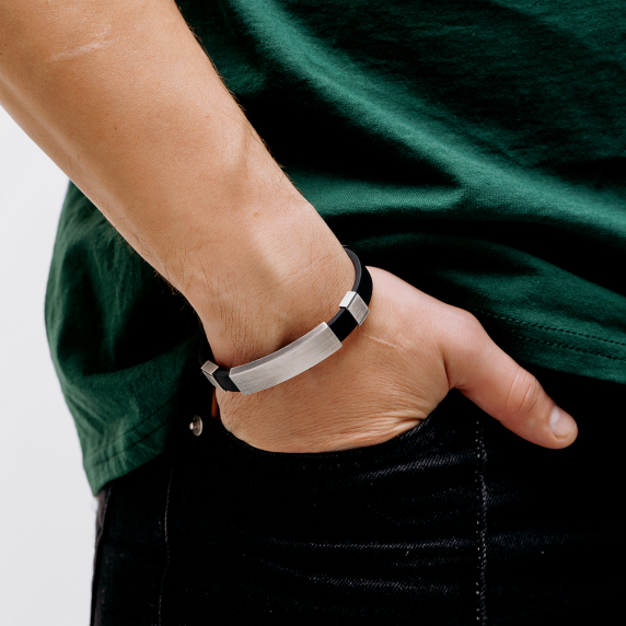 Серебряный браслет &amp;quot;Гравюр&amp;quot; - 1