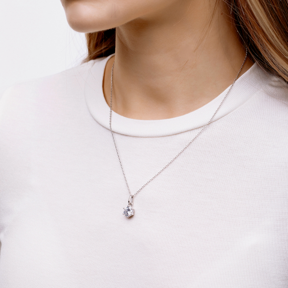 Серебряное колье &amp;quot;Капля&amp;quot; - 5