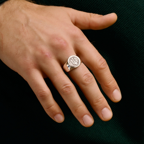 Серебряное кольцо "Герб" - 4 Серебряное кольцо "Герб" - 4