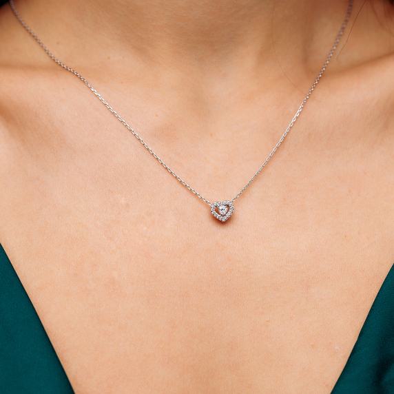 Срібне кольє &amp;quot;Серце&amp;quot; - 1