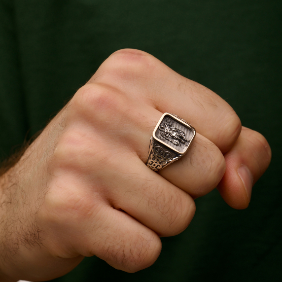 Серебряная печатка "Арх. Михаил" - 5 Серебряная печатка "Арх. Михаил" - 5