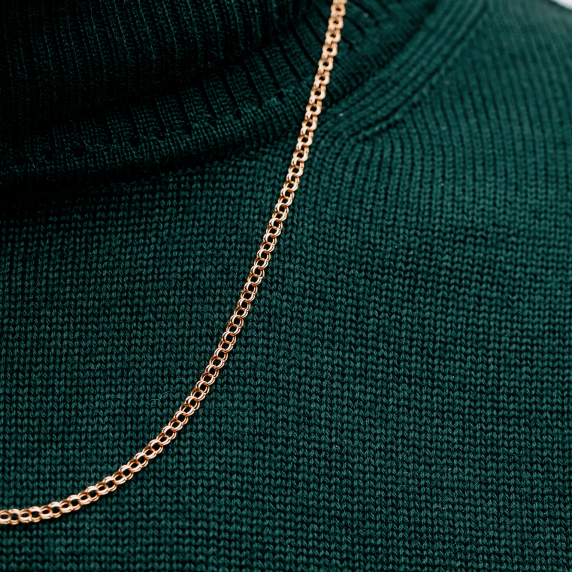 Золотая цепочка "Бисмарк" - 3 Золотая цепочка "Бисмарк" - 3