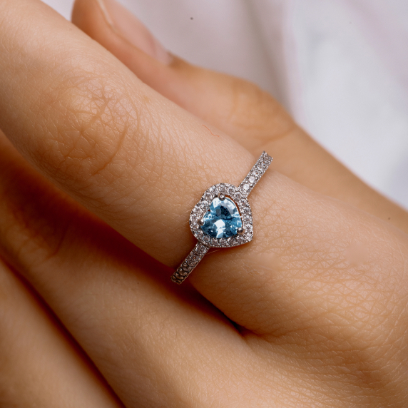 Срібна каблучка "Серце" - 3 Срібна каблучка "Серце" - 3