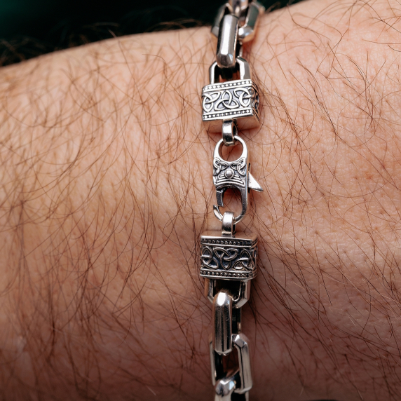 Срібний браслет &amp;quot;Шторм&amp;quot; - 5