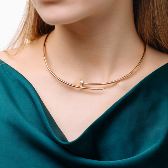 Золотое колье "Гвоздь" - 8 Золотое колье "Гвоздь" - 8