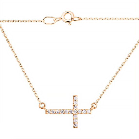 Золотое колье &amp;quot;Крест&amp;quot; - 5