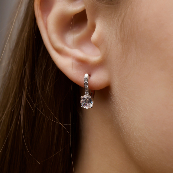 Срібні сережки &amp;quot;Вікторія&amp;quot; - 1