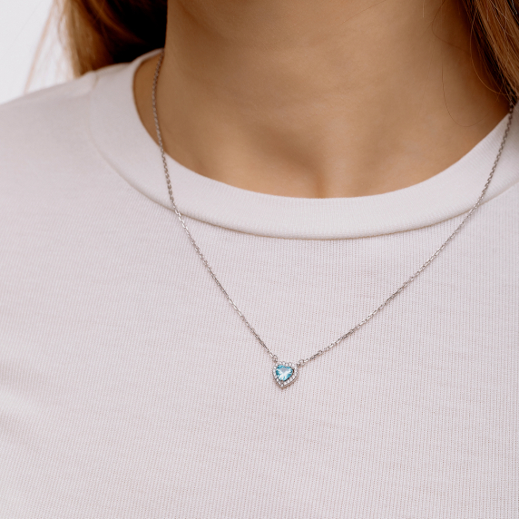 Срібне кольє &amp;quot;Серце&amp;quot; - 4