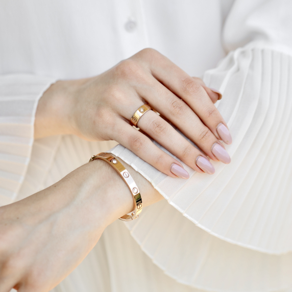 Золотой браслет &amp;quot;Любовь&amp;quot; - 4