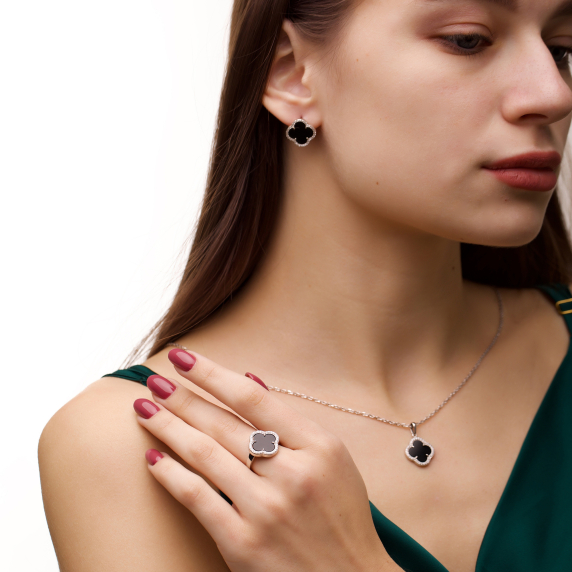 Серебряные кольцо &amp;quot;Cloveria&amp;quot; - 3