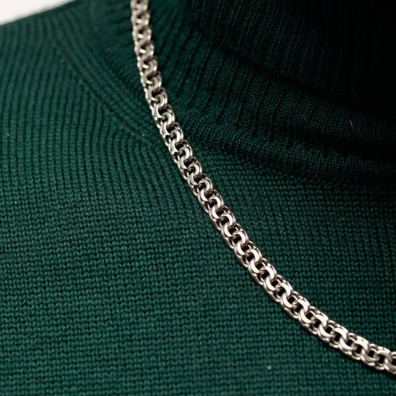 Срібний ланцюг "Бісмарк плоскій" - 2 Срібний ланцюг "Бісмарк плоскій" - 2