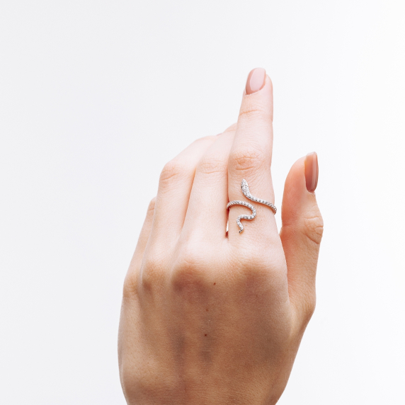 Серебряное кольцо "Змея" - 2 Серебряное кольцо "Змея" - 2