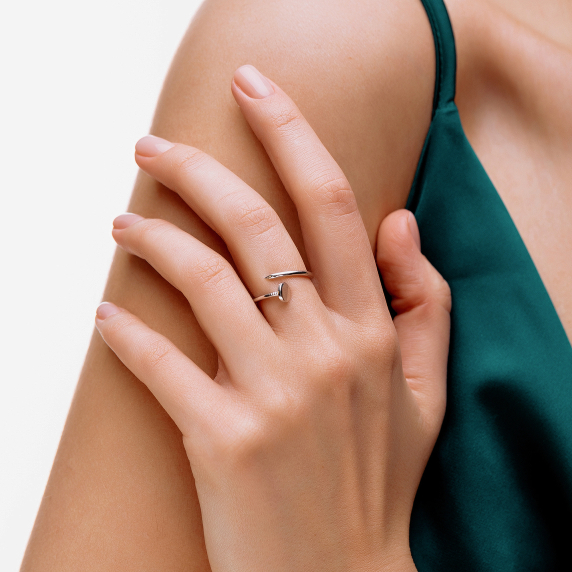 Срібна каблучка "Цвях" - 2 Срібна каблучка "Цвях" - 2