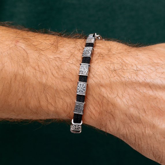 Серебряный браслет "10 Рун" - 3 Серебряный браслет "10 Рун" - 3