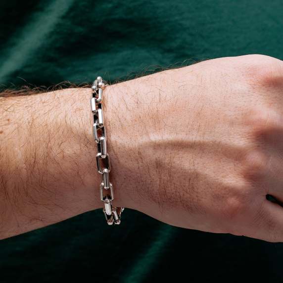 Срібний браслет &amp;quot;Шторм&amp;quot; - 4