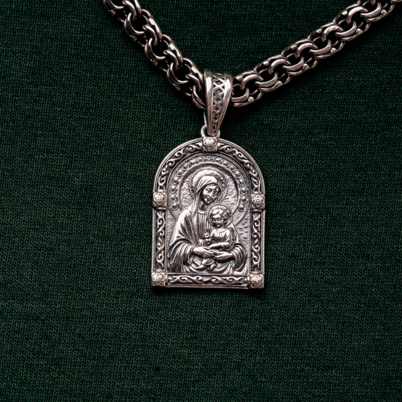 Серебряная ладанка "Божья Мама" - 1 Серебряная ладанка "Божья Мама" - 1
