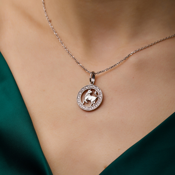 Срібна підвіска "Телець" - 1 Срібна підвіска "Телець" - 1