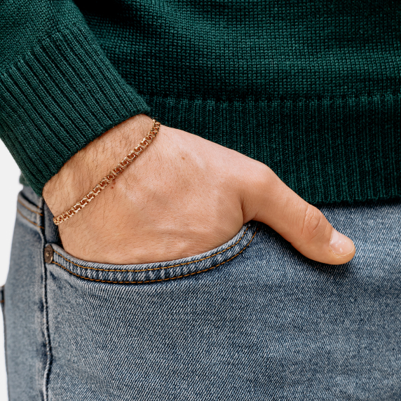 Золотой браслет "Арабский бисмарк" - 5 Золотой браслет "Арабский бисмарк" - 5