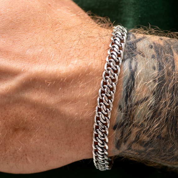 Серебряный браслет "Спартак" - 4 Серебряный браслет "Спартак" - 4