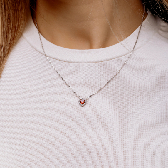 Срібне кольє &amp;quot;Серце&amp;quot; - 1