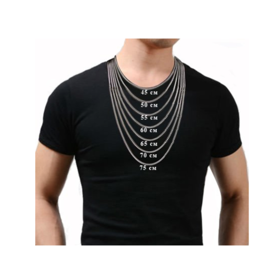 Серебряная цепочка "Бисмарк круглый" - 7 Серебряная цепочка "Бисмарк круглый" - 7