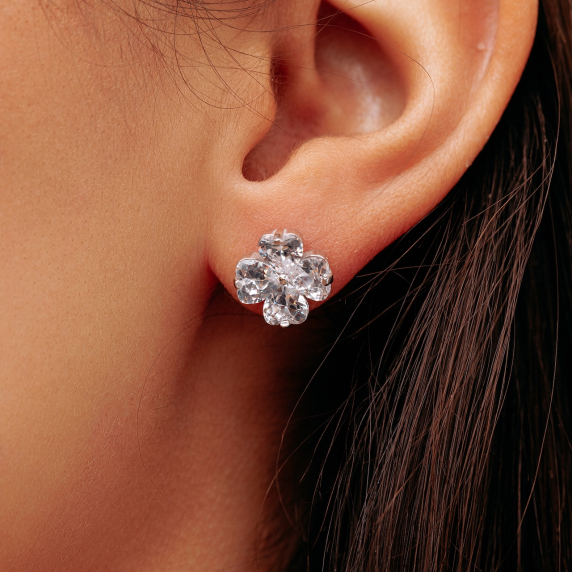 Серебряные пусеты "Cloveria" - 1 Серебряные пусеты "Cloveria" - 1