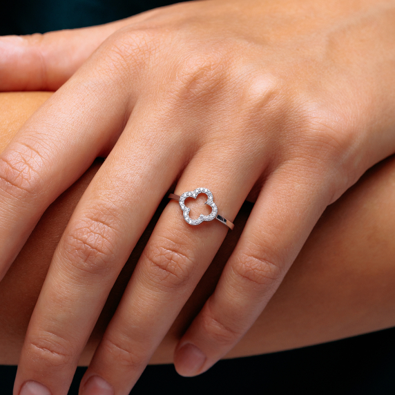 Серебряное кольцо "Cloveria" - 3 Серебряное кольцо "Cloveria" - 3