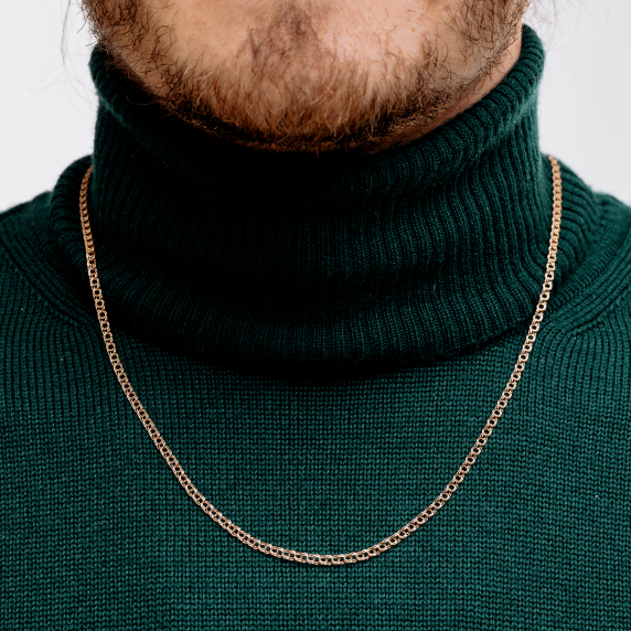 Золотая цепочка "Бисмарк" - 4 Золотая цепочка "Бисмарк" - 4