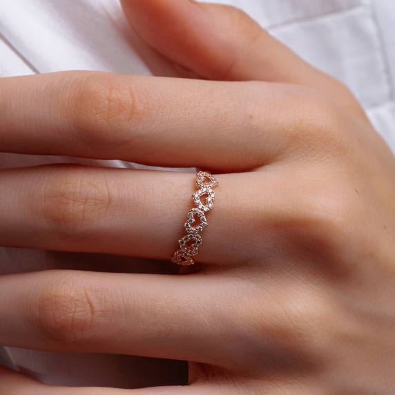 Золота каблучка &amp;quot;Серце&amp;quot; - 3