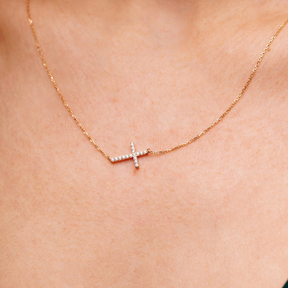 Золотое колье &amp;quot;Крест&amp;quot; - 1