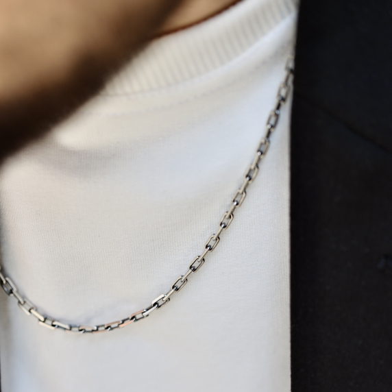 Серебряная цепочка &amp;quot;Якорь&amp;quot; 60р - 2