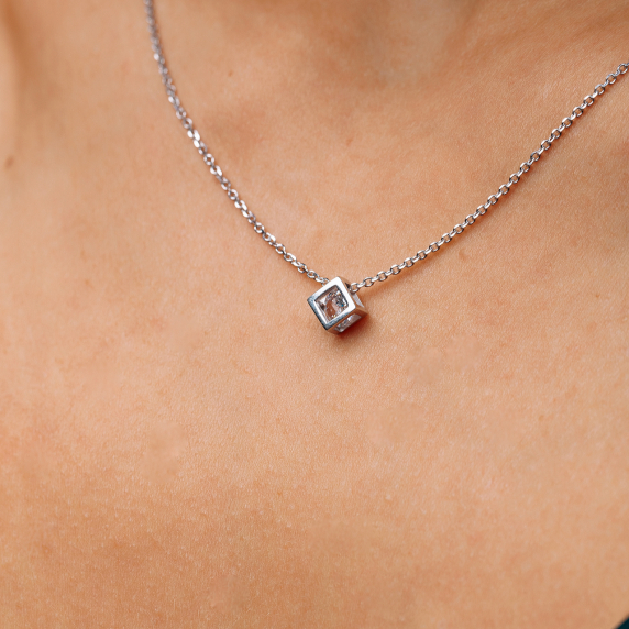Срібне колье "Куб" - 4 Срібне колье "Куб" - 4