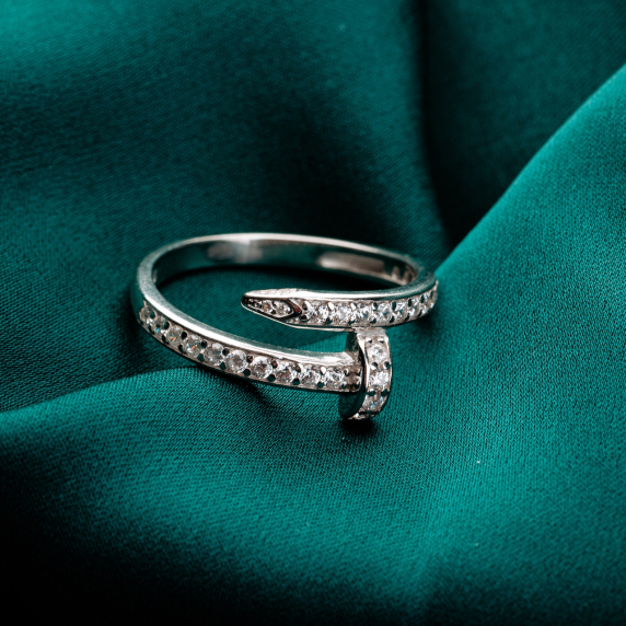 Серебярное кольцо &amp;quot;Гвоздь&amp;quot; - 8