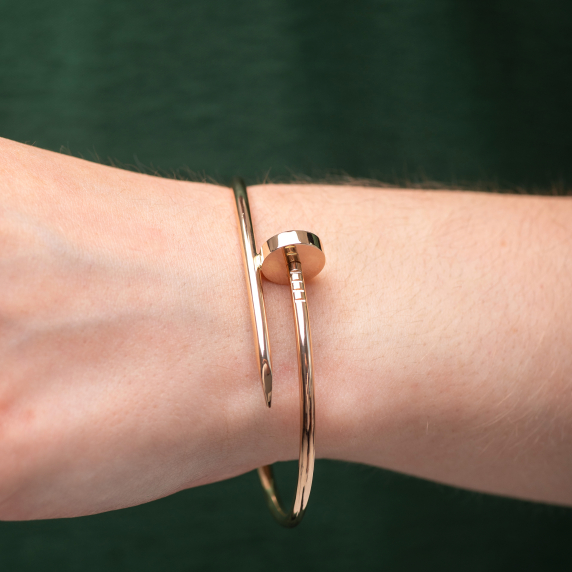 Золотой браслет "Гвоздь" - 8 Золотой браслет "Гвоздь" - 8